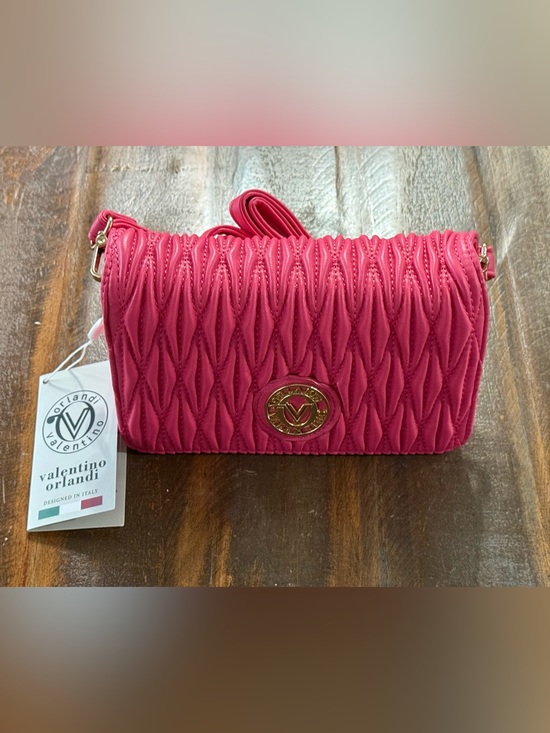 Valentino Orlandi Handbags - Valentino Orlandi Pink Quilted Crossbody Bag NWT